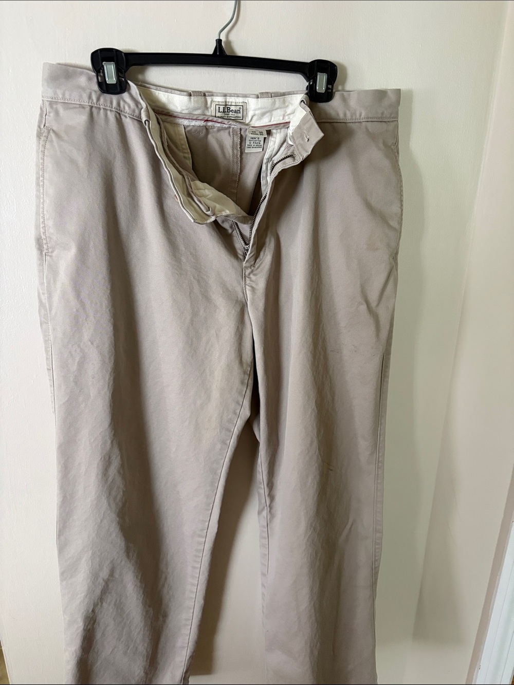 L.L. Bean Men’s Light Taupe Chino Pants